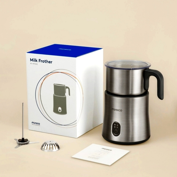 NEW Miroco MI-MF005 Stainless Steel Milk Frother.  4 in 1. MSR @ $138.90 - Picture 1 of 9